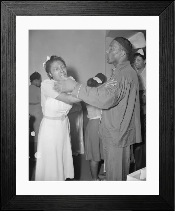 Framed Print : A member of the St. Martins Spiritual Church, receiving the final... Washington, D.C. 1942. Creator: Gordon Parks Framed Print : A member of the St. Martins Spiritual Church, receiving the final... Washington, D.C. 1942. Creator: Gordon Parks