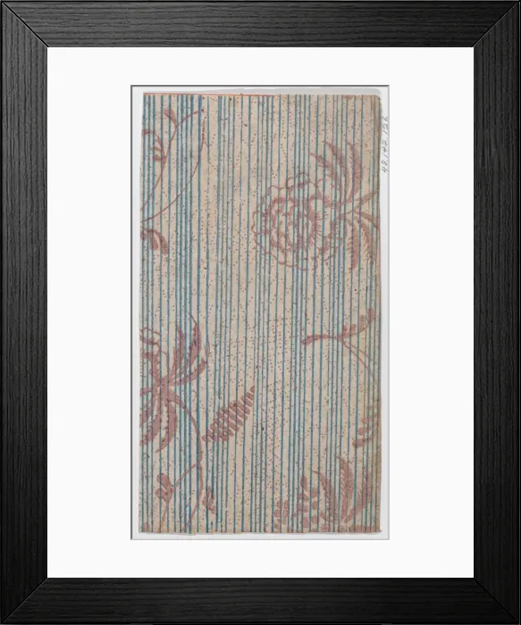 Framed Print : Sheet with two borders with an overall dot pattern, late 18th-mid-19... late 18th-mid-19th century. Creator: Anon Framed Print : Sheet with two borders with an overall dot pattern, late 18th-mid-19... late 18th-mid-19th century. Creator: Anon