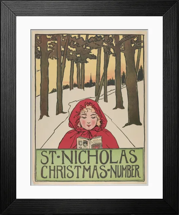 Framed Print : St. Nicholas: Christmas Number, 1896. 1896. Creator: Anon Framed Print : St. Nicholas: Christmas Number, 1896. 1896. Creator: Anon