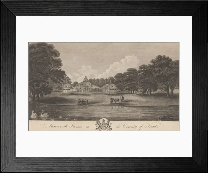Framed Print : Nash Court in Boughton, in the County of Kent, from Edward Hasted s, The History and To... 1777-90. Creator: Anon Framed Print : Nash Court in Boughton, in the County of Kent, from Edward Hasted s, The History and To... 1777-90. Creator: Anon