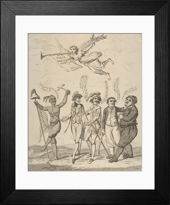 Framed Print : Proclamation of Peace, October 21, 1783. October 21, 1783. Creator: Anon Framed Print : Proclamation of Peace, October 21, 1783. October 21, 1783. Creator: Anon