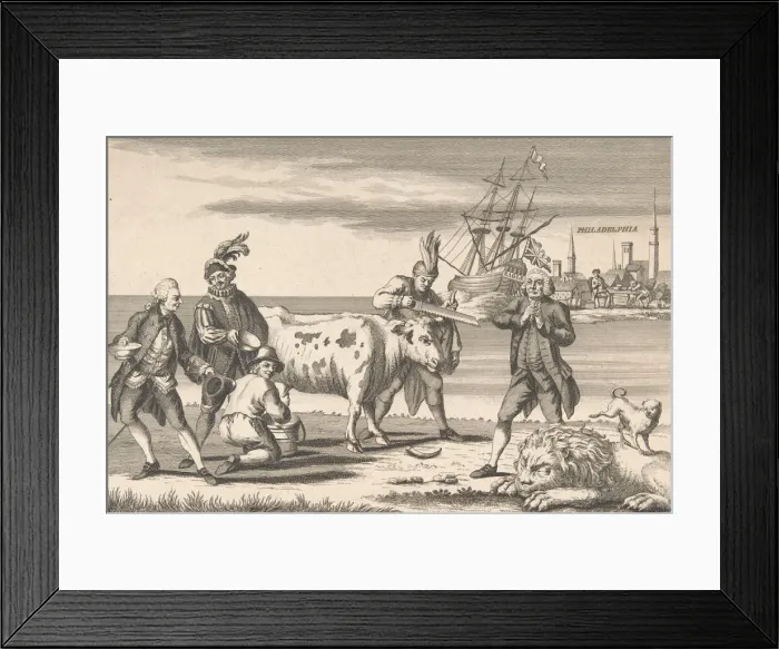 Framed Print : State of the English Nation, August 1, 1778. August 1, 1778. Creator: Anon Framed Print : State of the English Nation, August 1, 1778. August 1, 1778. Creator: Anon
