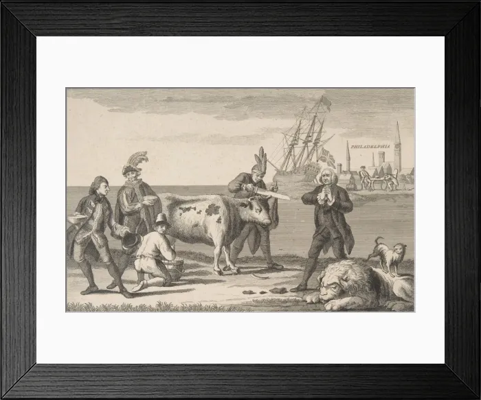 Framed Print : State of the English Nation, ca. 1780. ca. 1780. Creator: Anon Framed Print : State of the English Nation, ca. 1780. ca. 1780. Creator: Anon