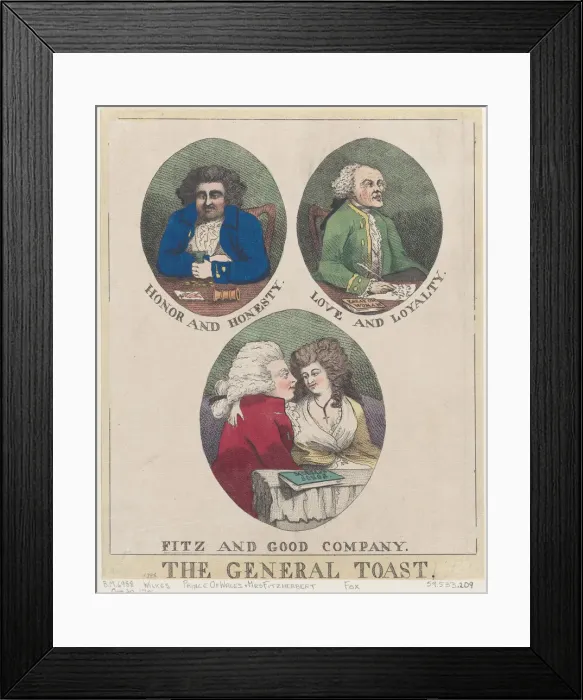 Framed Print : The General Toast: Honor and Honesty, Love and Loyalty, Fitz and Good Company... October 20, 1786. Creator: Anon Framed Print : The General Toast: Honor and Honesty, Love and Loyalty, Fitz and Good Company... October 20, 1786. Creator: Anon