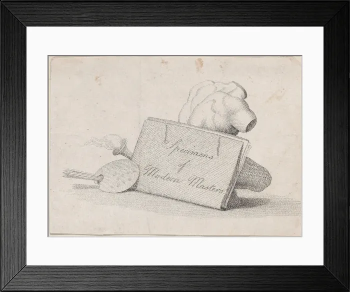 Framed Print : Specimens of Modern Masters, 18th century. 18th century. Creator: Anon Framed Print : Specimens of Modern Masters, 18th century. 18th century. Creator: Anon