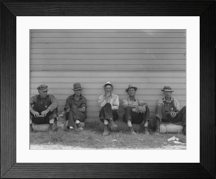 Framed Print : Bindle stiffs in town three weeks before opening of Klamath... Tule Lake, Siskiyou County, CA, 1939 Creator: Dorothea Lange Framed Print : Bindle stiffs in town three weeks before opening of Klamath... Tule Lake, Siskiyou County, CA, 1939 Creator: Dorothea Lange