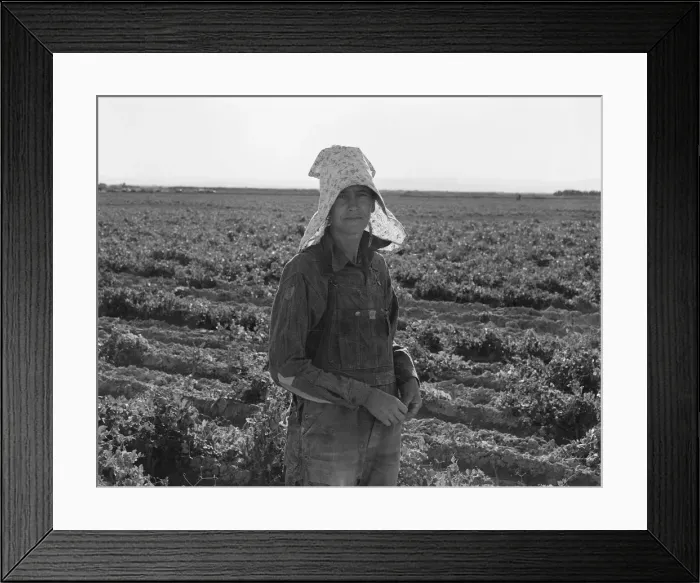 Framed Print : Pea picker at the end of the day, near Calipatria, 1939. Creator: Dorothea Lange Framed Print : Pea picker at the end of the day, near Calipatria, 1939. Creator: Dorothea Lange