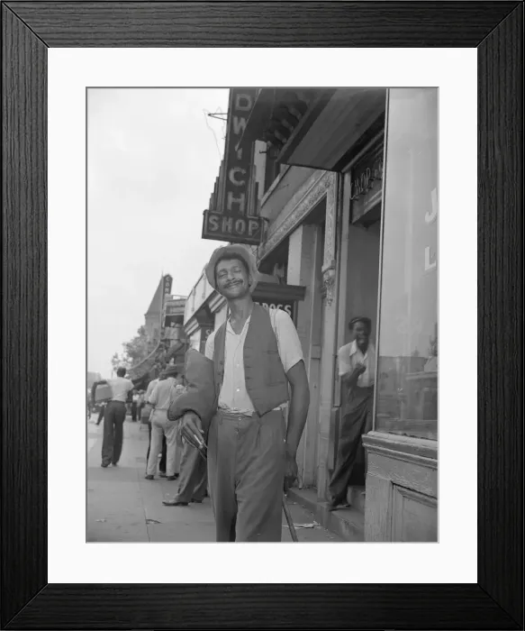 Framed Print : Panhandler on 7th Street, N. W. Washington, D. C. 1942. Creator: Gordon Parks Framed Print : Panhandler on 7th Street, N. W. Washington, D. C. 1942. Creator: Gordon Parks