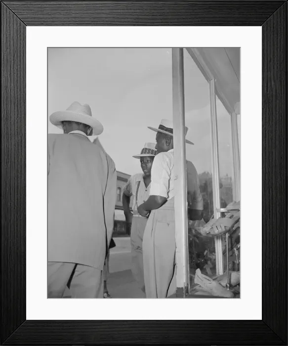 Framed Print : Saturday afternoon, 7th Street and Florida Avenue, N. W. Washington, D. C. 1942. Creator: Gordon Parks Framed Print : Saturday afternoon, 7th Street and Florida Avenue, N. W. Washington, D. C. 1942. Creator: Gordon Parks