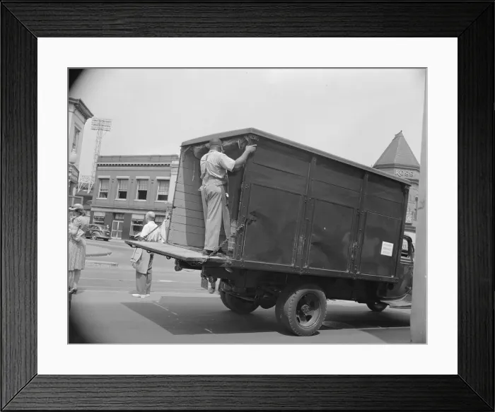 Framed Print : Government truck, Washington, D. C. 1942. Creator: Gordon Parks Framed Print : Government truck, Washington, D. C. 1942. Creator: Gordon Parks