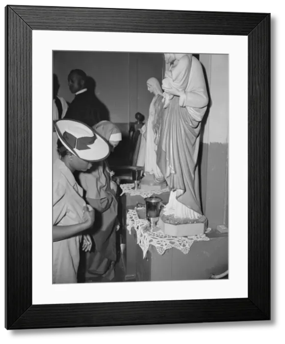 Framed Print : Worshippers before the altar in the St. Martins Spiritual Church, Washington, D. C. 1942. Creator: Gordon Parks Framed Print : Worshippers before the altar in the St. Martins Spiritual Church, Washington, D. C. 1942. Creator: Gordon Parks