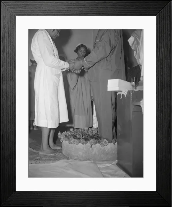 Framed Print : Reverend Vondell Gassaway, pastor of the St. Martins Spiritual Church... Washington, D.C. 1942. Creator: Gordon Parks Framed Print : Reverend Vondell Gassaway, pastor of the St. Martins Spiritual Church... Washington, D.C. 1942. Creator: Gordon Parks