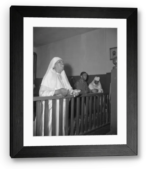 Framed Print : A disciple of the St. Martins Spiritual Church praying before the altar... Washington, D.C. 1942. Creator: Gordon Parks Framed Print : A disciple of the St. Martins Spiritual Church praying before the altar... Washington, D.C. 1942. Creator: Gordon Parks