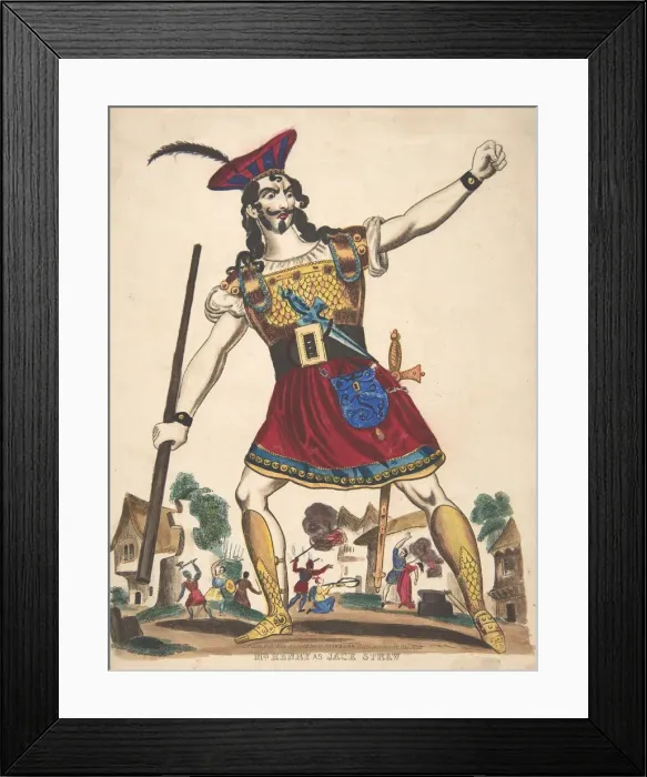Framed Print : Mr. Henry as Jack Straw, 1848. 1848. Creator: Anon Framed Print : Mr. Henry as Jack Straw, 1848. 1848. Creator: Anon