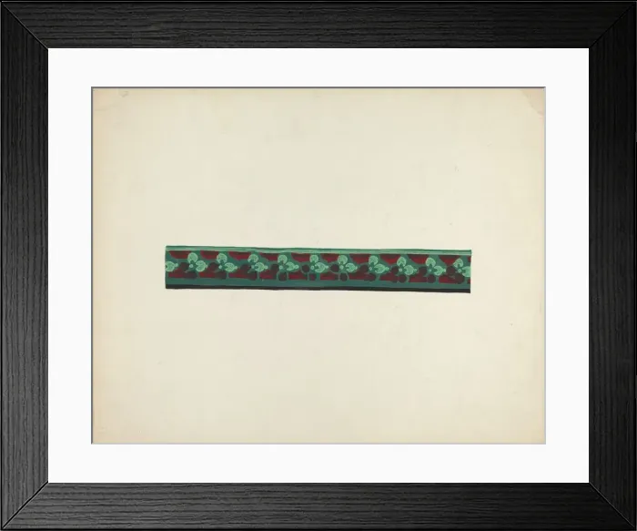 Framed Print : Wallpaper Border, c. 1939. Creator: Paul Farkas Framed Print : Wallpaper Border, c. 1939. Creator: Paul Farkas