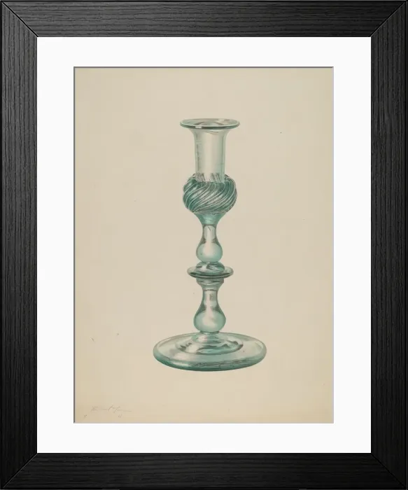 Framed Print : Candlestick, c. 1939. Creator: Michael Fenga Framed Print : Candlestick, c. 1939. Creator: Michael Fenga