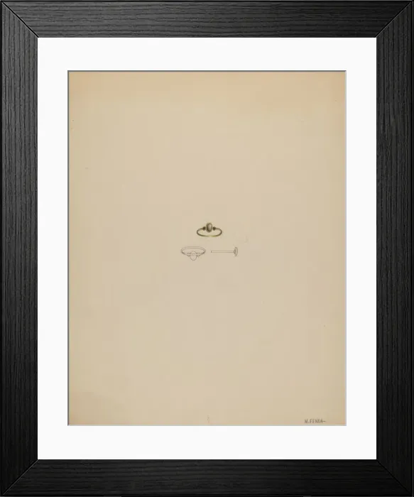 Framed Print : Mourning Ring, c. 1936. Creator: Michael Fenga Framed Print : Mourning Ring, c. 1936. Creator: Michael Fenga