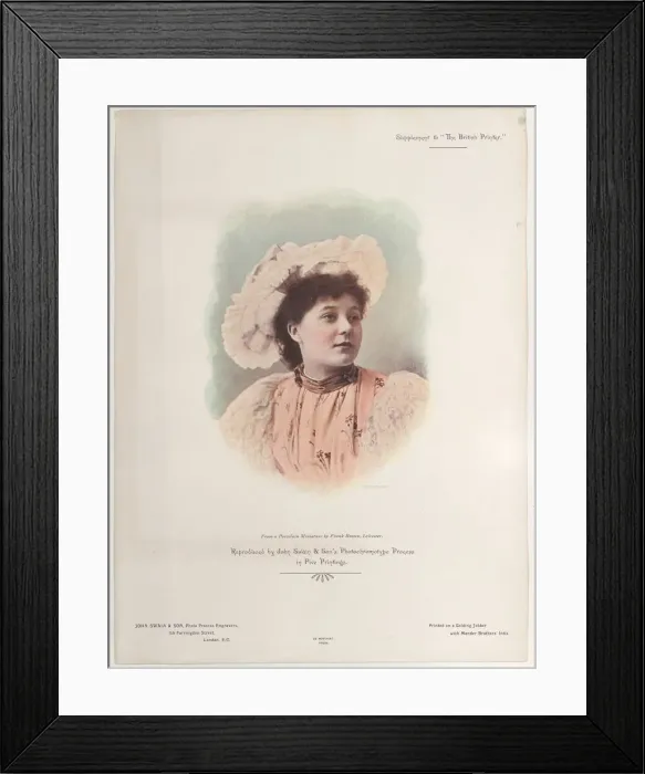 Framed Print : Advertisement for John Swain & Son, Photo Process Engravers in The British Printe... 19th century. Creator: Anon Framed Print : Advertisement for John Swain & Son, Photo Process Engravers in The British Printe... 19th century. Creator: Anon
