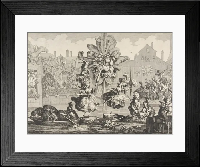 Framed Print : Le triomphe de la coquetterie, 18th century. 18th century. Creator: Anon Framed Print : Le triomphe de la coquetterie, 18th century. 18th century. Creator: Anon