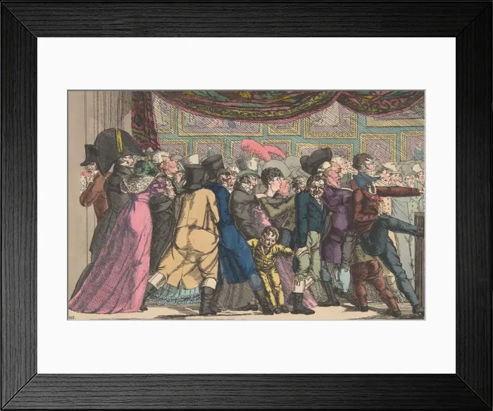 Framed Print : L Entree au Musee, 1808. 1808. Creator: Anon Framed Print : L Entree au Musee, 1808. 1808. Creator: Anon