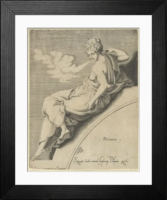 Framed Print : Polyhymnia, ca. 1540-45. ca. 1540-45. Creator: Anon Framed Print : Polyhymnia, ca. 1540-45. ca. 1540-45. Creator: Anon