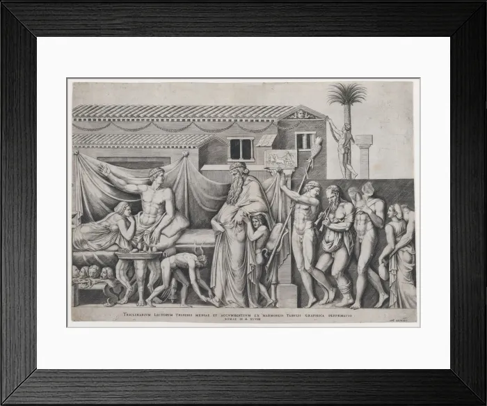 Framed Print : Festival of Dionysius, 1549. 1549. Creator: Anon Framed Print : Festival of Dionysius, 1549. 1549. Creator: Anon