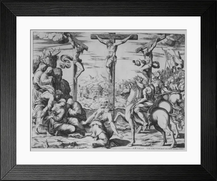 Framed Print : Crucifixion, 1541. 1541. Creator: Anon Framed Print : Crucifixion, 1541. 1541. Creator: Anon