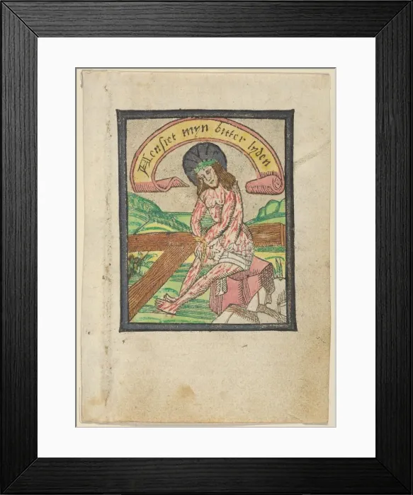 Framed Print : Man of Sorrows, 15th century. 15th century. Creator: Anon