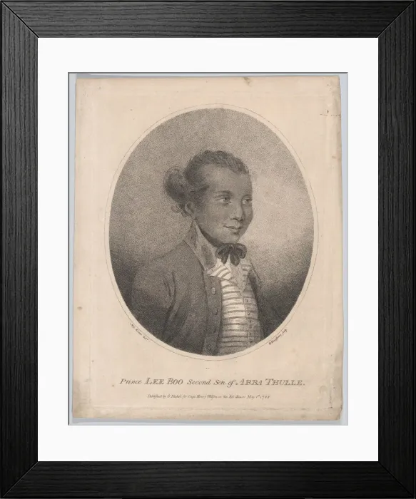 Framed Print : Prince Lee Boo, Second Son of Abba Thulle, May 1, 1788. Creator: Henry Kingsbury Framed Print : Prince Lee Boo, Second Son of Abba Thulle, May 1, 1788. Creator: Henry Kingsbury