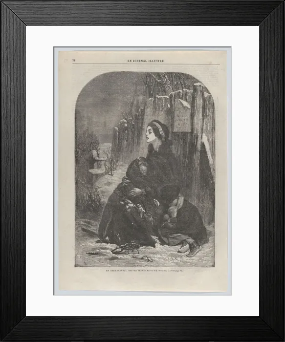 Framed Print : En Angleterre: Pauvre Jenny!, from Le Journal Illustre, no. 55, February 26-March 5, 1865. Creator: Henry Duff Linton Framed Print : En Angleterre: Pauvre Jenny!, from Le Journal Illustre, no. 55, February 26-March 5, 1865. Creator: Henry Duff Linton