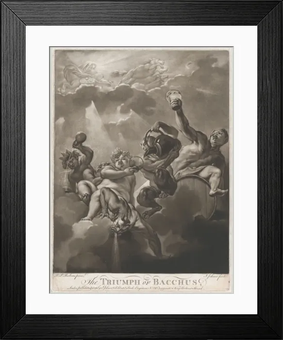 Framed Print : The Triumph of Bacchus, 1776. Creator: Isaak Jehner Framed Print : The Triumph of Bacchus, 1776. Creator: Isaak Jehner