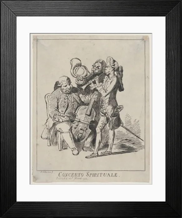 Framed Print : Concerto Spirituale, March 23, 1773. Creator: James Bretherton Framed Print : Concerto Spirituale, March 23, 1773. Creator: James Bretherton