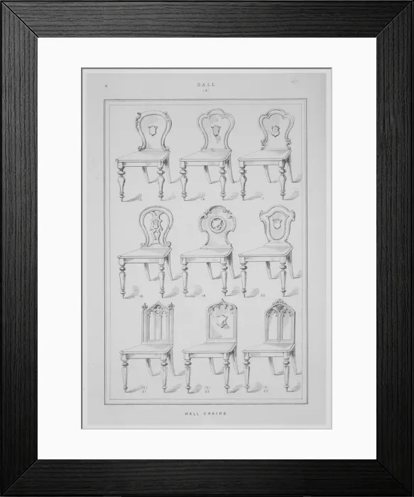 Framed Print : Modern Furniture. Original and Select, ca. 1820. Creator: James Lovegrove Holt Framed Print : Modern Furniture. Original and Select, ca. 1820. Creator: James Lovegrove Holt