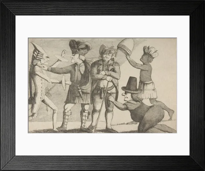 Framed Print : The Present State of Great Britain, 1779. Creator: James Phillips
