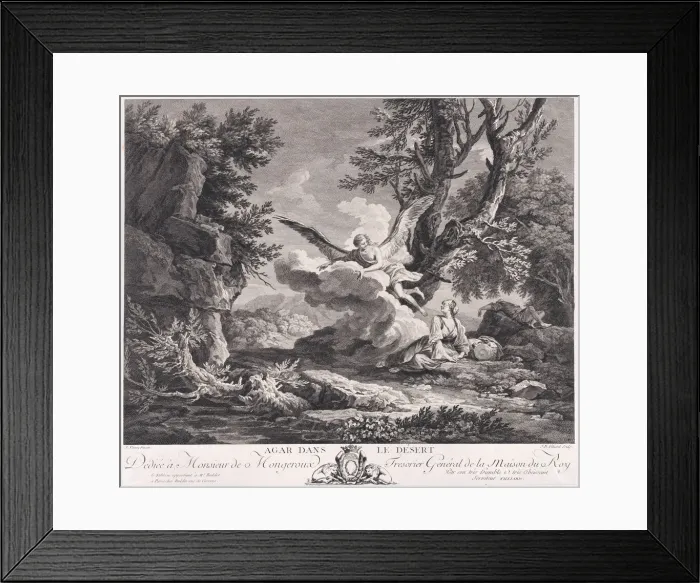 Framed Print : Hagar in the Desert, ca. 1770. Creator: Jean Baptiste Tilliard Framed Print : Hagar in the Desert, ca. 1770. Creator: Jean Baptiste Tilliard