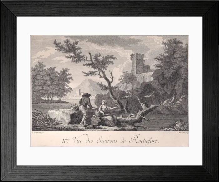 Framed Print : Second View of the Surroundings of Rochefort, ca. 1750-1800. Creator: D Wallaert Framed Print : Second View of the Surroundings of Rochefort, ca. 1750-1800. Creator: D Wallaert