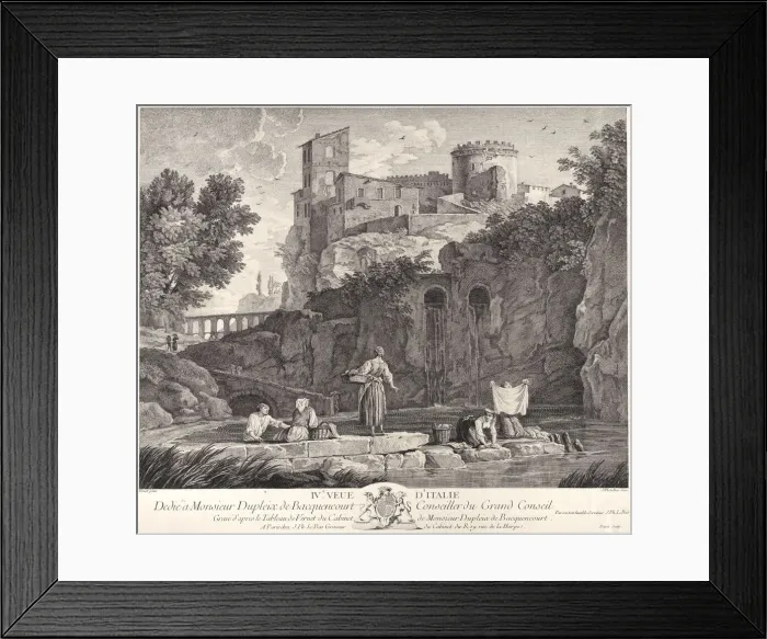 Framed Print : Fourth View of Italy, ca. 1750-1800. Creator: Pierre Jacques Duret Framed Print : Fourth View of Italy, ca. 1750-1800. Creator: Pierre Jacques Duret