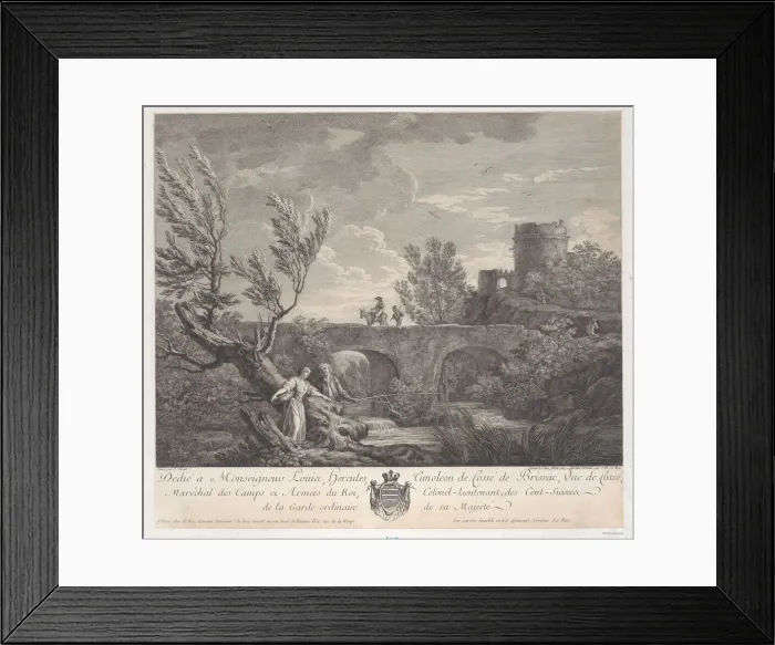 Framed Print : The Village Fountain, ca. 1750-1800. Creator: Pietro Antonio Martini Framed Print : The Village Fountain, ca. 1750-1800. Creator: Pietro Antonio Martini