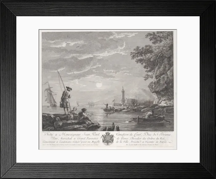 Framed Print : The End of the Fishing, ca. 1765. Creator: Pietro Antonio Martini Framed Print : The End of the Fishing, ca. 1765. Creator: Pietro Antonio Martini