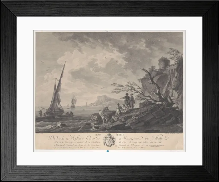 Framed Print : Serene Weather, ca. 1756-88. Creator: Maria Fr Ozanne Framed Print : Serene Weather, ca. 1756-88. Creator: Maria Fr Ozanne