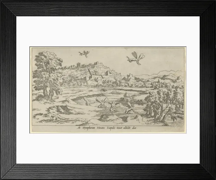 Framed Print : At Nympharum Hecates Scapulis Timor Addidit Alas, 1526-50. Creator: Leon Davent Framed Print : At Nympharum Hecates Scapulis Timor Addidit Alas, 1526-50. Creator: Leon Davent