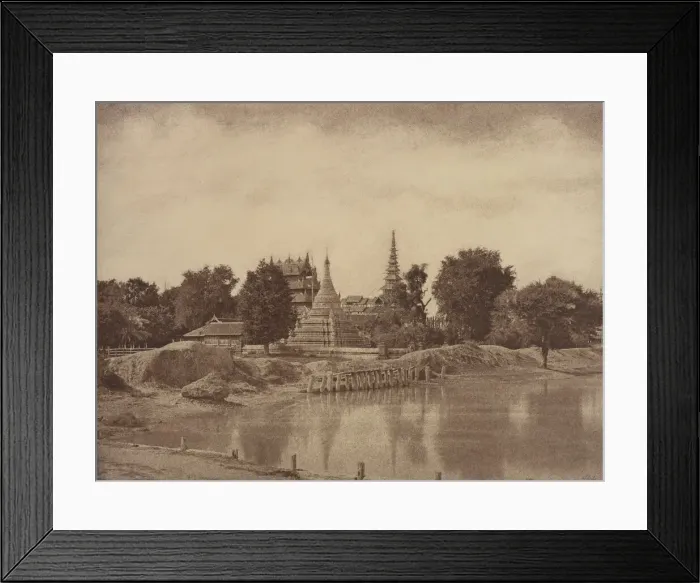 Framed Print : Amerapoora: Shwe-doung-dyk Pagoda, September 1-October 21, 1855. Creator: Captain Linnaeus Tripe Framed Print : Amerapoora: Shwe-doung-dyk Pagoda, September 1-October 21, 1855. Creator: Captain Linnaeus Tripe