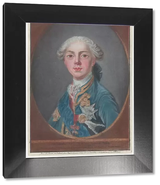 Louis-Stanislas-Xavier de France, Comte de Provence, 1771. Creator: Louis Marin Bonnet