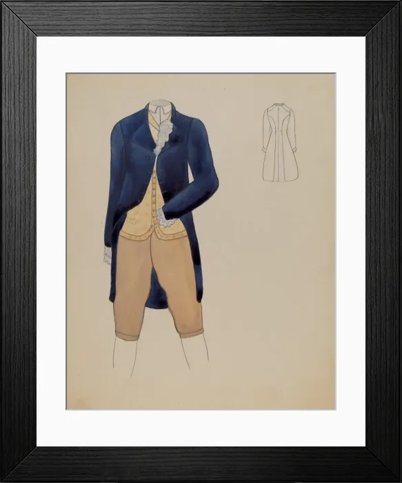 Framed Print : Mans Suit, 1936. Creator: Charles Criswell Framed Print : Mans Suit, 1936. Creator: Charles Criswell