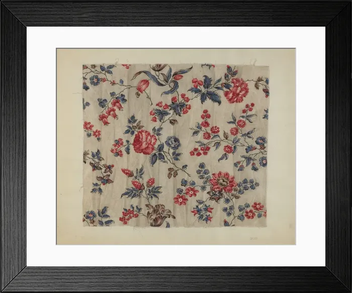 Framed Print : Chintz, c. 1939. Creator: Sylvia DeZon Framed Print : Chintz, c. 1939. Creator: Sylvia DeZon