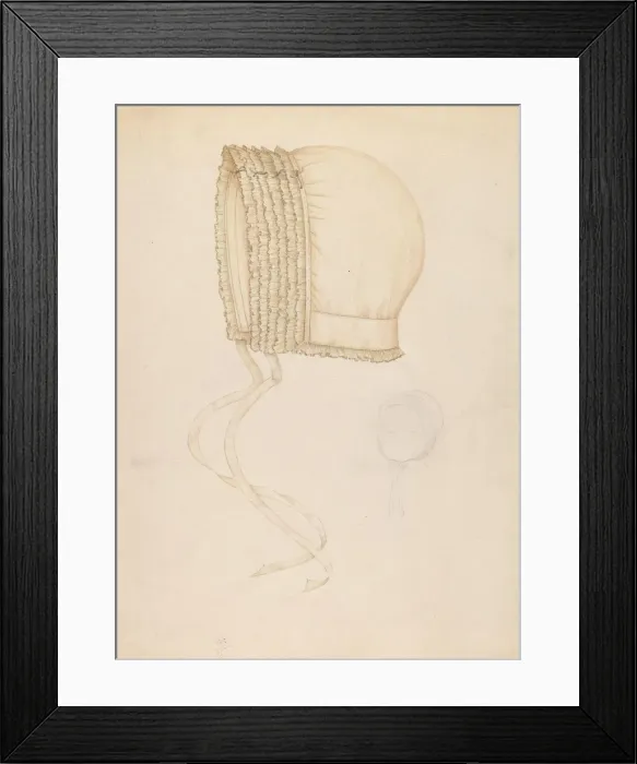 Framed Print : Babys Cap, c. 1937. Creator: Sylvia DeZon Framed Print : Babys Cap, c. 1937. Creator: Sylvia DeZon