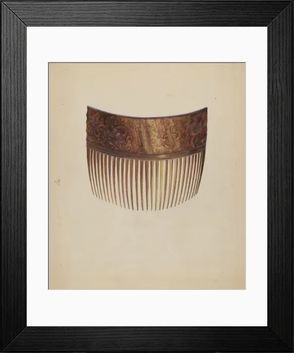 Framed Print : Comb, 1935 / 1942. Creator: Sylvia DeZon Framed Print : Comb, 1935 / 1942. Creator: Sylvia DeZon