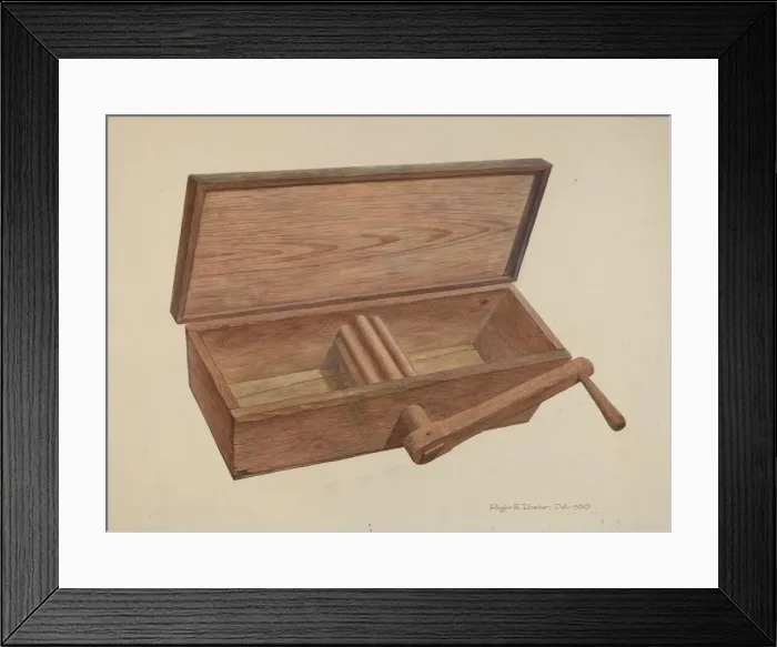 Framed Print : Dough Mixer, c. 1940. Creator: Roger Deats Framed Print : Dough Mixer, c. 1940. Creator: Roger Deats