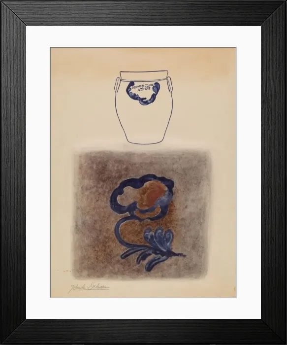 Framed Print : Crock, c. 1938. Creator: Yolande Delasser Framed Print : Crock, c. 1938. Creator: Yolande Delasser