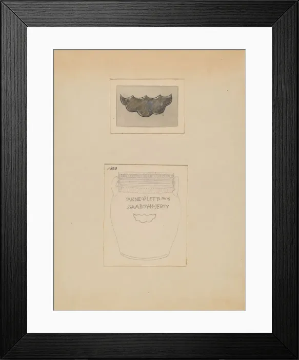 Framed Print : Crock, c. 1937. Creator: Yolande Delasser Framed Print : Crock, c. 1937. Creator: Yolande Delasser